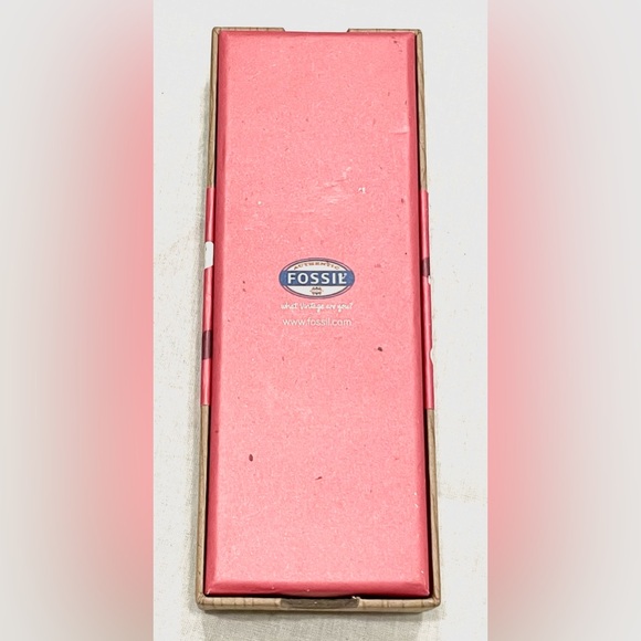 NWT Fossil “WISH” Key Crystal Rhinestone Two Tone Keychain - Picture 5 of 5